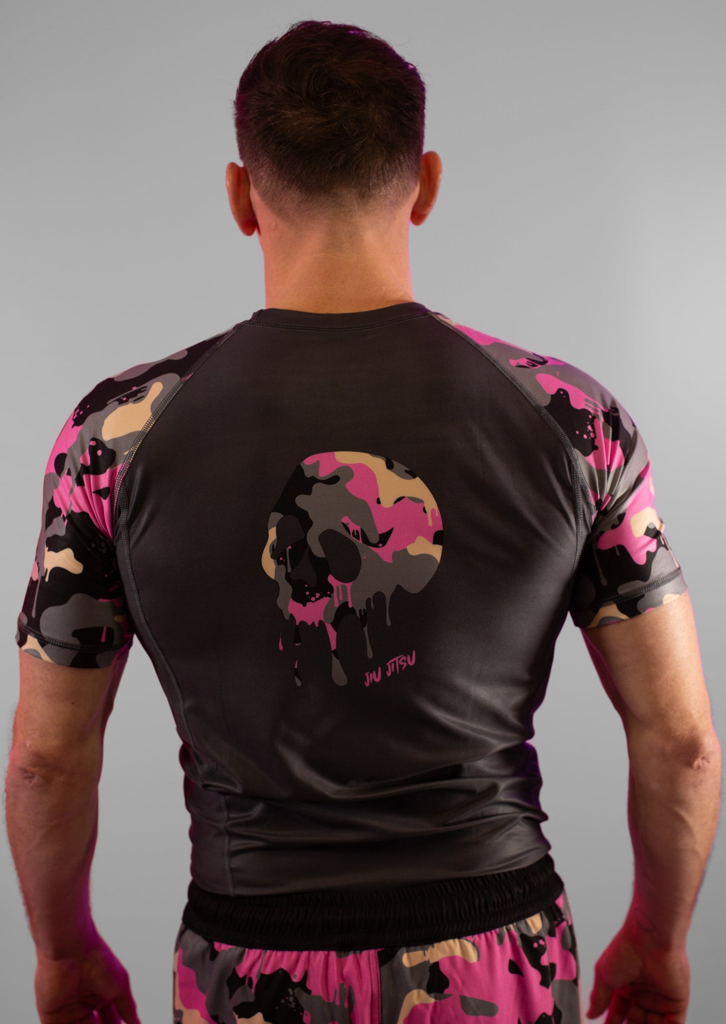 Pink Camo - Short Sleeve Rash Guard