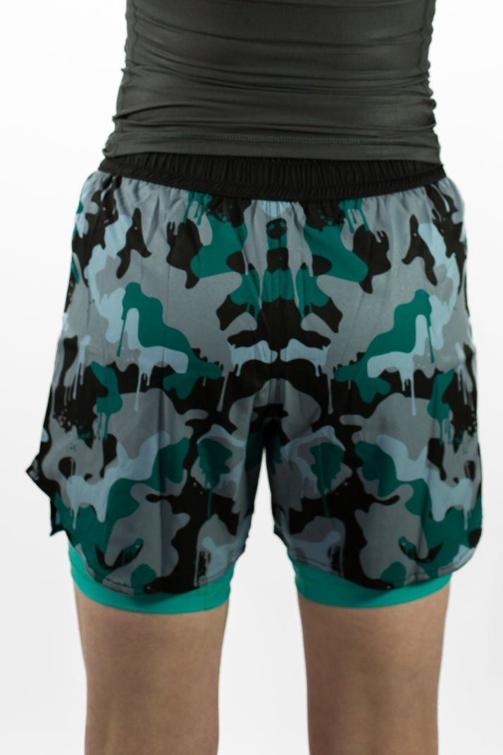 Green Camo Shorts - Unisex