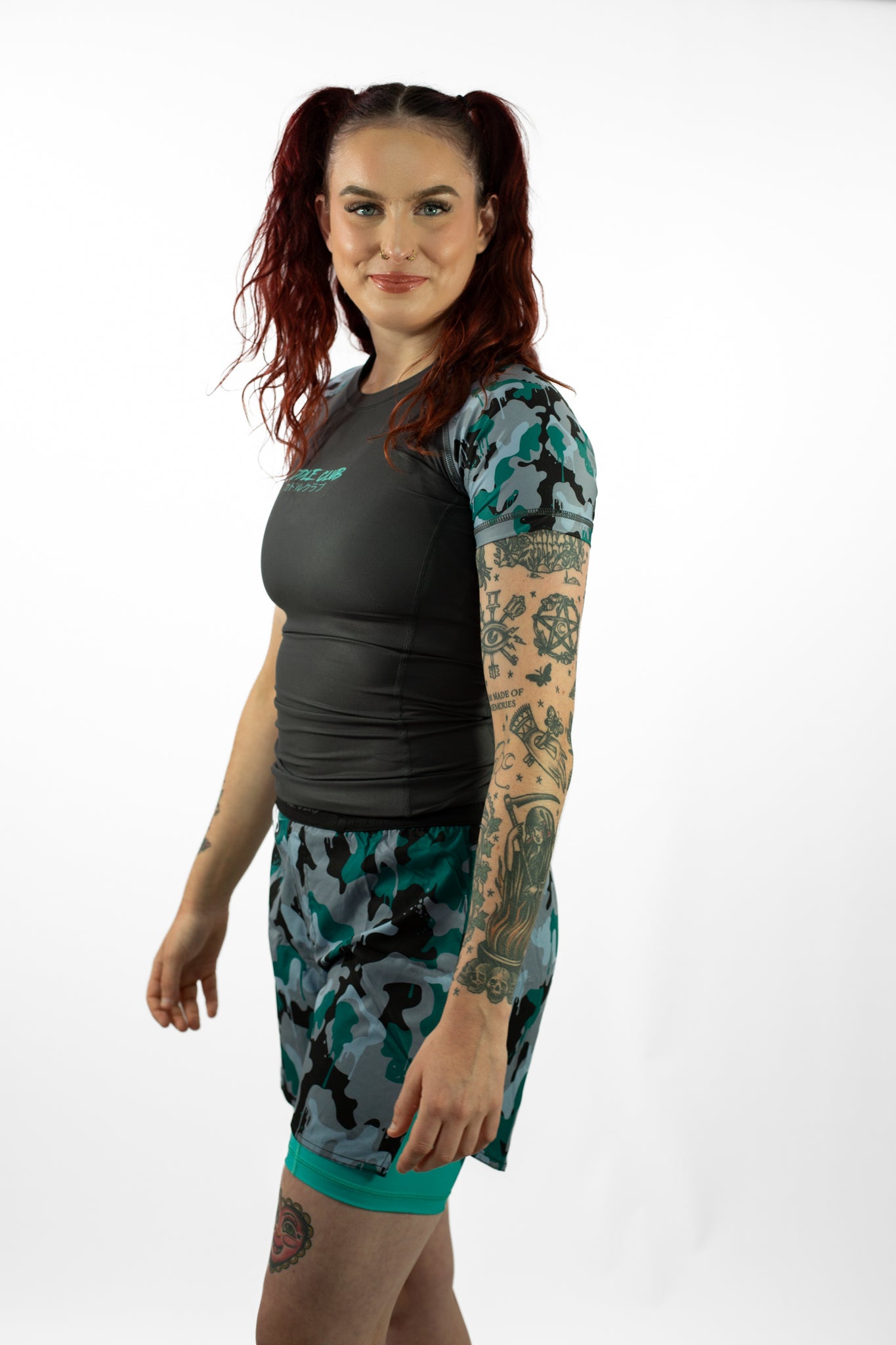 Green Camo Shorts - Unisex