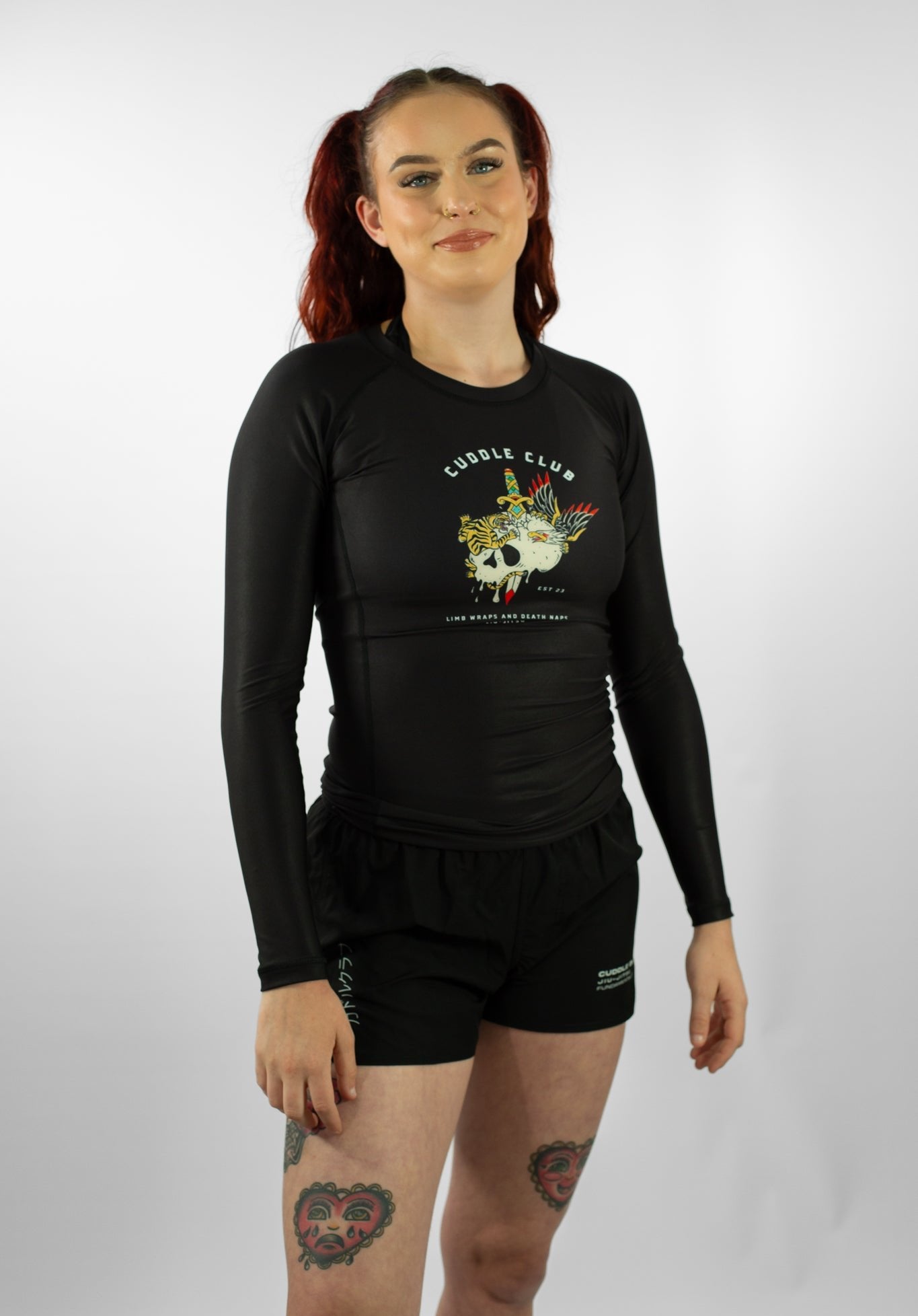 Savages - Female Long Sleeve Rash Guard - Black