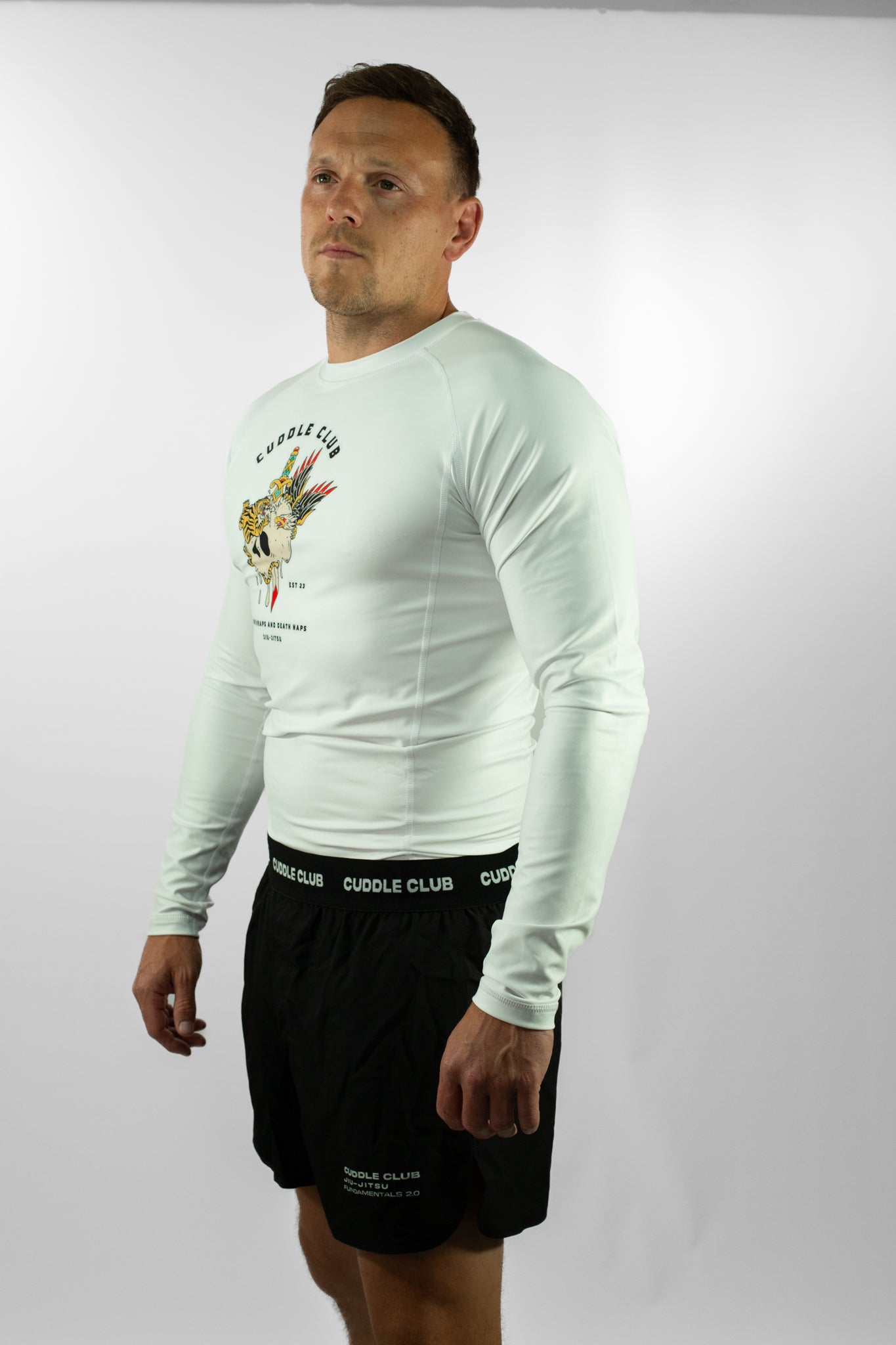 Savages - Long Sleeve Rash Guard - White