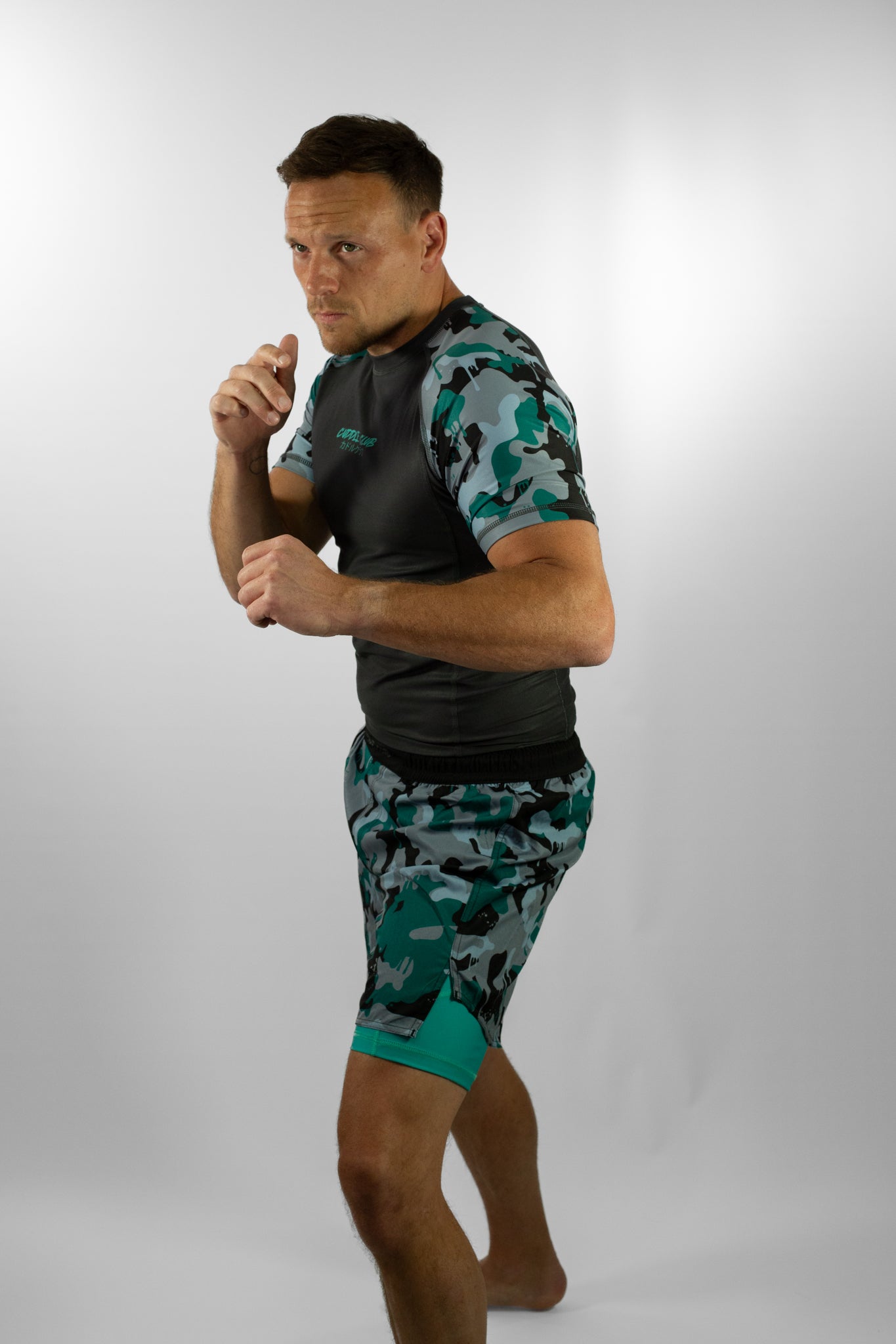 Green Camo Shorts - Unisex