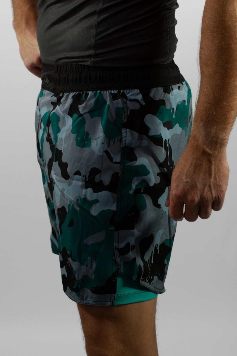 Green Camo Shorts - Unisex