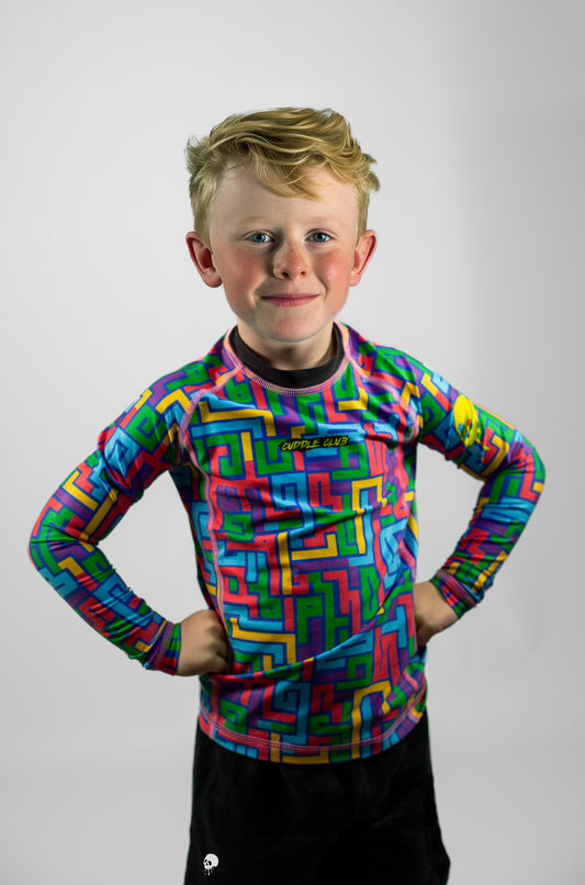 Kids - Unisex - The Maze Long Sleeve Rash Guard
